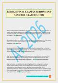 LDR 112S FINAL EXAM QUESTIONS AND ANSWERS GRADED A&plus; 2026