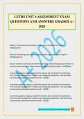 LETRS UNIT 4 ASSESSMENT EXAM QUESTIONS AND ANSWERS GRADED A&plus; 2026