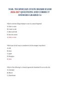 NAIL TECHNICIAN STATE BOARD EXAM 2026-2027 QUESTIONS AND CORRECT ANSWERS GRADED A&plus;