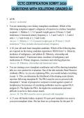 CCTC CERTIFICATION SCRIPT 2026 QUESTIONS WITH SOLUTIONS GRADED A&plus;