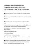 NRNP6635 FINAL EXAM VERSION 6 COMPREHENSIVE STUDY SHEET 2026 QUESTIONS WITH SOLUTIONS GRADED A&plus;