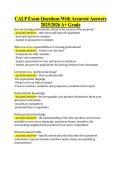 CALP Exam Questions With Accurate Answers  20252026 A&plus; Grade