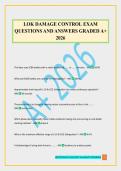LOK DAMAGE CONTROL EXAM QUESTIONS AND ANSWERS GRADED A&plus; 2026