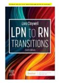 &colon; LPN to RN Transitions 6th Edition by Claywell Test Bank