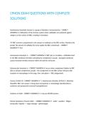 CPHON EXAM QUESTIONS WITH COMPLETE SOLUTIONS 