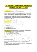 CALP Review Exam Questions With Accurate  Solutions 20252026 A&plus; Grade