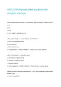 ONCC CPHON practice test questions with complete solutions