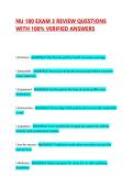 NU 180 EXAM 3 REVIEW QUESTIONS WITH 100&percnt; VERIFIED ANSWERS 
