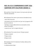 NSG 316 GCU COMPREHENSIVE SCRIPT 2026 QUESTIONS WITH SOLUTIONS GRADED A&plus;