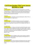 CALP Exam Questions With Correct Answers  20252026 A&plus; Grade