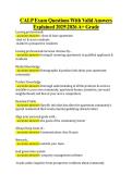 CALP Exam Questions With Valid Answers  Explained 20252026 A&plus; Grade