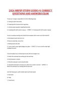 2026 NRFSP STUDY GUIDE &num;1 CORRECT  QUESTIONS AND ANSWERS EXAM  