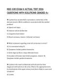 NSG 530 EXAM 4 ACTUAL TEST 2026 QUESTIONS WITH SOLUTIONS GRADED A&plus;