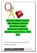 AWS CWI Welding Inspection Technology 2026 &ndash; NDE&comma; GMAW&comma; Welding Symbols & Metallurgy &ndash; 120 Questions Q&A