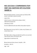 NSG 530 EXAM 4 COMPREHENSIVE STUDY SHEET 2026 QUESTIONS WITH SOLUTIONS GRADED A&plus;