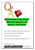BICSI INST2 Fiber Module 2026 &ndash; Fiber Optics&comma; Attenuation&comma; Connectors & Testing &ndash; 85 Questions Q&A
