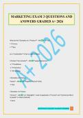 MARKETING EXAM 3 QUESTIONS AND ANSWERS GRADED A&plus; 2026