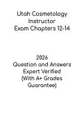 Utah Cosmetology Instructor Exam Chapters 12&ndash;14 PDF &ndash; Study Guide & Practice Questions