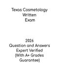Texas Cosmetology Written Exam PDF &ndash; Study Guide & Practice Questions
