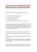 AWLS FINAL TEST &vert; 125 QUESTIONS &vert; WITH  ANSWERS SCORED A&plus; 2026 LATEST UPDATE 