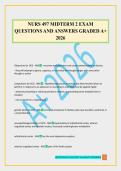 NURS 497 MIDTERM 2 EXAM QUESTIONS AND ANSWERS GRADED A&plus; 2026