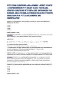 FCTC Exam Questions and Answers Latest Update &vert; Comprehensive FCTC Study Guide&comma; Test Bank&comma; Verified Questions with Detailed Rationales for Nursing&comma; Healthcare&comma; and Public Health Students Preparing for FCTC Assessments and Certification&comma;