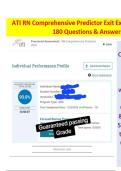ATI RN Comprehensive Predictor Exit Exam 2023&ndash;2026 &vert; 180 Questions & Answers &vert; Verified Proctored Exam Prep &vert; Guaranteed Pass 