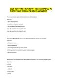 2026 TCFP INSTRUCTOR 1 TEST &lpar;GRADED A&rpar; QUESTIONS WITH CORRECT ANSWERS 