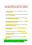 2026 NURS EMERGENCY MEDICINE AMERICAN RED CROSS LIFEGUARD Q&A 100&percnt; ANSWERD