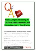 Grand Canyon University BIO 181 Exam Study Guide &lpar;60&plus; Questions&rpar; &ndash; DNA Replication&comma; Mutations&comma; Gene Expression &ndash; BIO181 &ndash; Biology