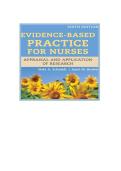 TEST BANK FOR Evidence-Based Practice for Nurses&colon; Appraisal and Application of Research with Navigate Advantage Access 6th Edition by Nola A&period; Schmidt&comma; Janet M&period; Brown&period;ISBN&colon;978-1284296532 COMPLETE GUIDE ALL CHAPTERS COVERED 100&percnt; VERIFIED A&plus; GRADE ASSURED&excl;&excl;&excl;