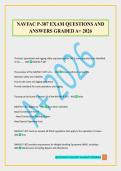 NAVFAC P-307 EXAM QUESTIONS AND ANSWERS GRADED A&plus; 2026