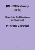 RN HESI Maternity &vert; Study Guide & Practice Questions &lpar;PDF&rpar;
