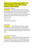 Indiana Life&comma; Accident and Health ch 9 Exam Questions with 100- Correct Answers Latest Update&period;docx