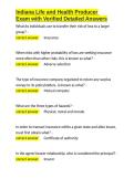 Indiana Life and Health Producer Exam with Verified Detailed Answers&period;docx