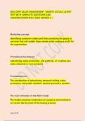 WGU D099 SALES MANAGEMENT NEWEST ACTUAL LATEST  TEST WITH COMPLETE QUESTIONS AND  ANSWERS&sol;&sol;VERIFIED&sol;&sol; 2026&vert; GRADED A &plus;