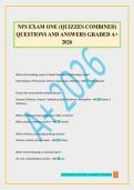 NFS EXAM ONE &lpar;QUIZZES COMBINED&rpar; QUESTIONS AND ANSWERS GRADED A&plus; 2026