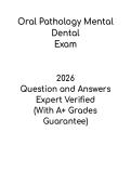 Oral Pathology Mental Dental PDF &ndash; Study Guide & Practice Questions