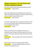 Indiana Insurance Test Set Exam with Verified Detailed Answers&period;docx