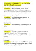 Life&comma; Health&comma; & Annuity 2-15 Exam with Verified Detailed Answers&period;docx