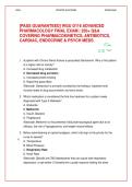 &lbrack;PASS GUARANTEED&rsqb; WGU D116 Advanced Pharmacology Final Exam Prep 2026 &vert; 350&plus; Q&A &vert; Pharmacokinetics&comma; Antibiotics&comma; Cardiac&comma; & Endocrine