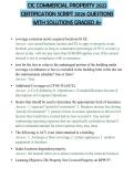 CIC COMMERCIAL PROPERTY 2022 CERTIFICATION SCRIPT 2026 QUESTIONS WITH SOLUTIONS GRADED A&plus;