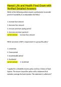 Hawaii Life and Health Final Exam with Verified Detailed Answers&period;docx