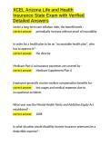 XCEL Arizona Life and Health Insurance State Exam with Verified Detailed Answers&period;docx