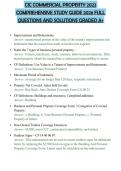 CIC COMMERCIAL PROPERTY 2022 COMPREHENSIVE STUDY GUIDE 2026 FULL QUESTIONS AND SOLUTIONS GRADED A&plus;