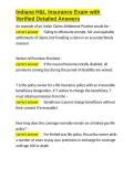 Indiana Life and Health-Life Insurance Exam Bundle With A&plus; Rated Answers 2025