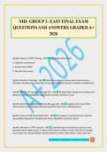 NHI- GROUP 2- EAST FINAL EXAM QUESTIONS AND ANSWERS GRADED A&plus; 2026