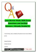 Lean Bronze Certification Exam 2026 &lpar;LEAN-BRONZE-101&rpar; &ndash; 500 Questions Practice Q&A on Lean Principles&comma; Kaizen&comma; Value Stream