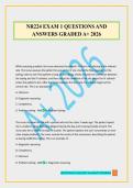 NR224 EXAM 1 QUESTIONS AND ANSWERS GRADED A&plus; 2026