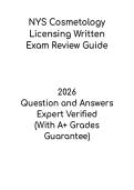NYS Cosmetology Licensing Written Exam Review Guide PDF &ndash; Study Guide & Practice Questions